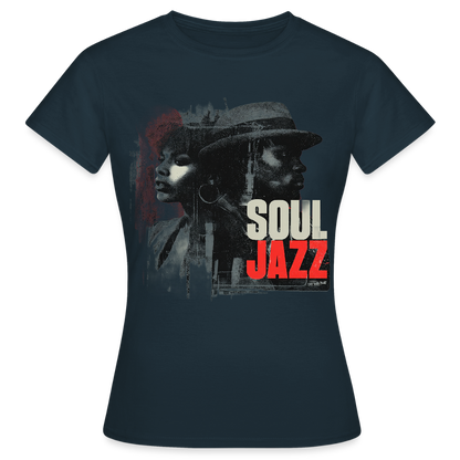Soul Jazz Experience, T-shirt dam - marinblå