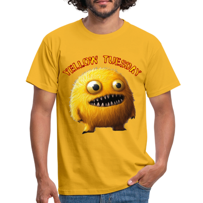 Yellow Tuesday – Funky, Not Blue, T-shirt herr - gul