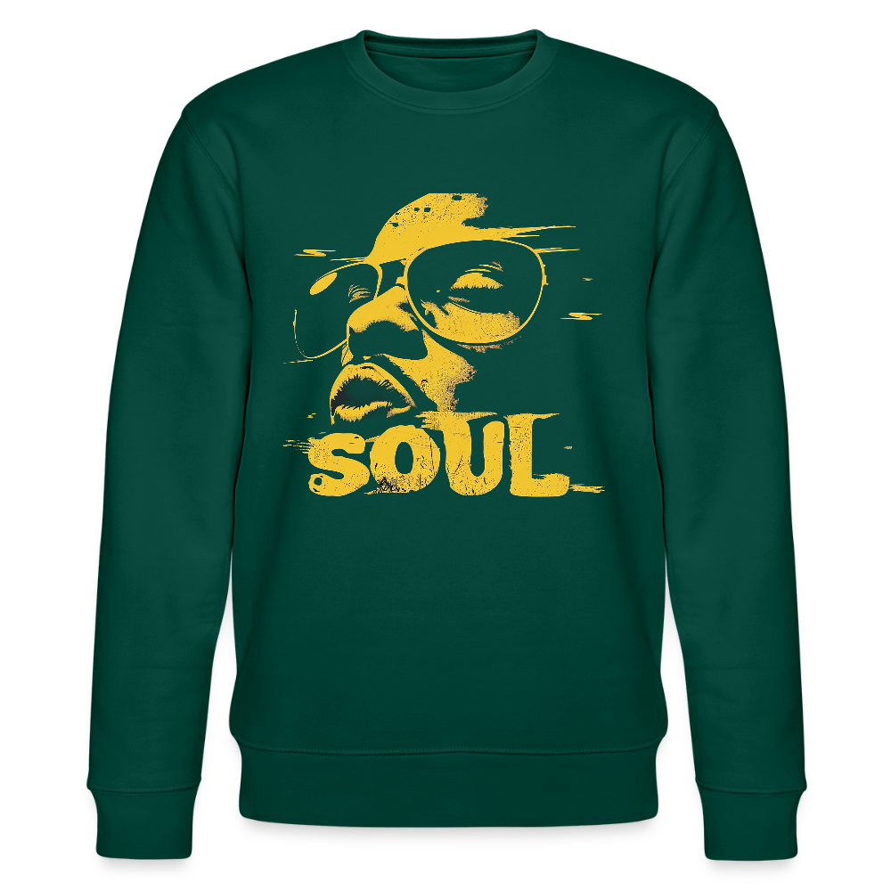 Funky Soul, Ekologisk sweatshirt CHANGER unisex från Stanley/Stella - skogsgrön