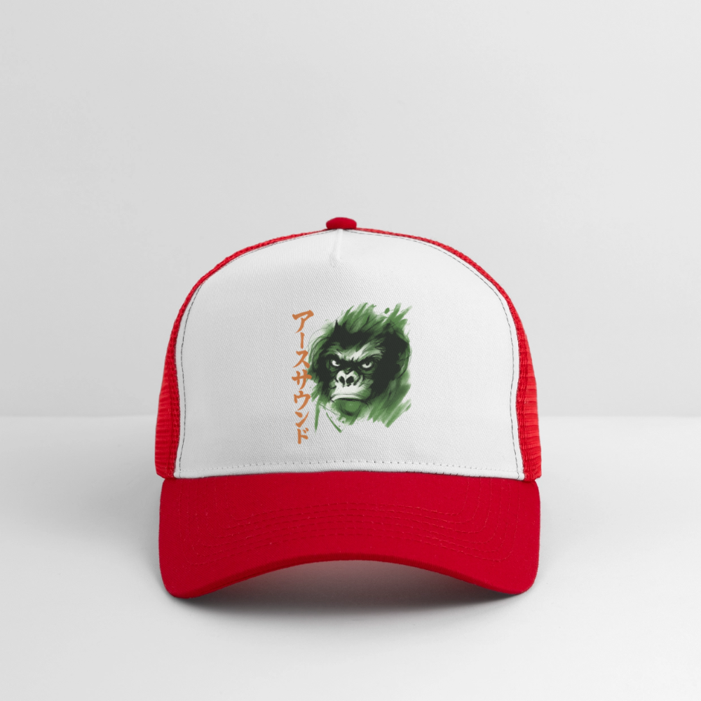 Earth Sound, Trucker Cap - vit/röd