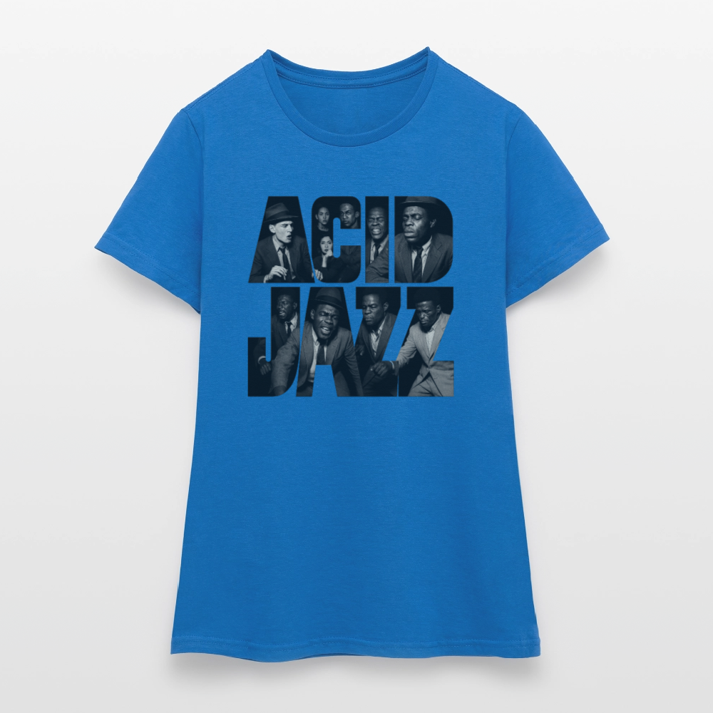 80s Club Jazzdance, T-shirt dam - royalblå