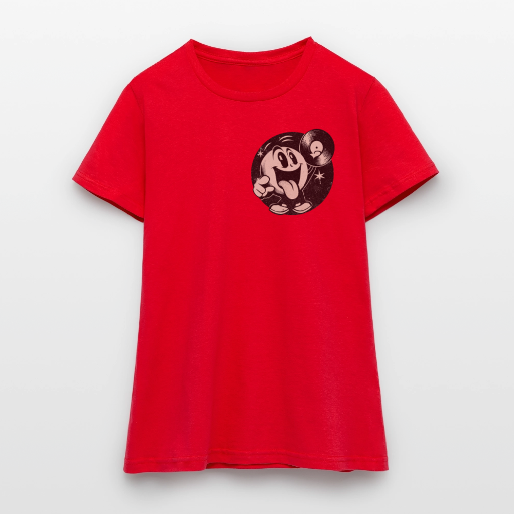 Groove Chaser, T-shirt dam - röd