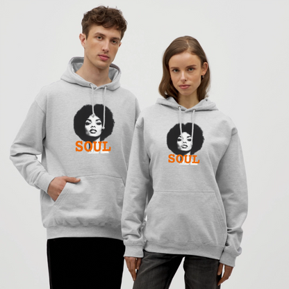 Luvtröja unisex - ljusgråmelerad