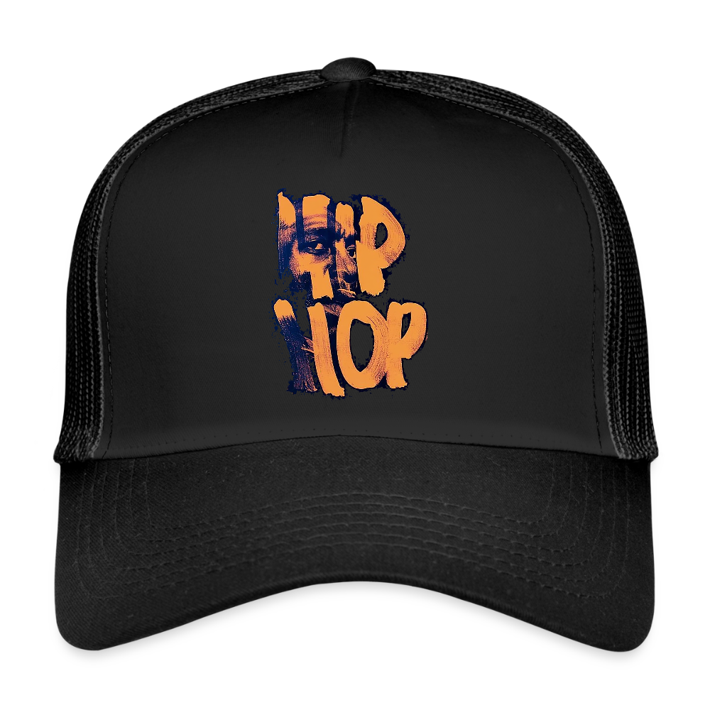 Raised on Boom Bap, Trucker Cap - svart/svart
