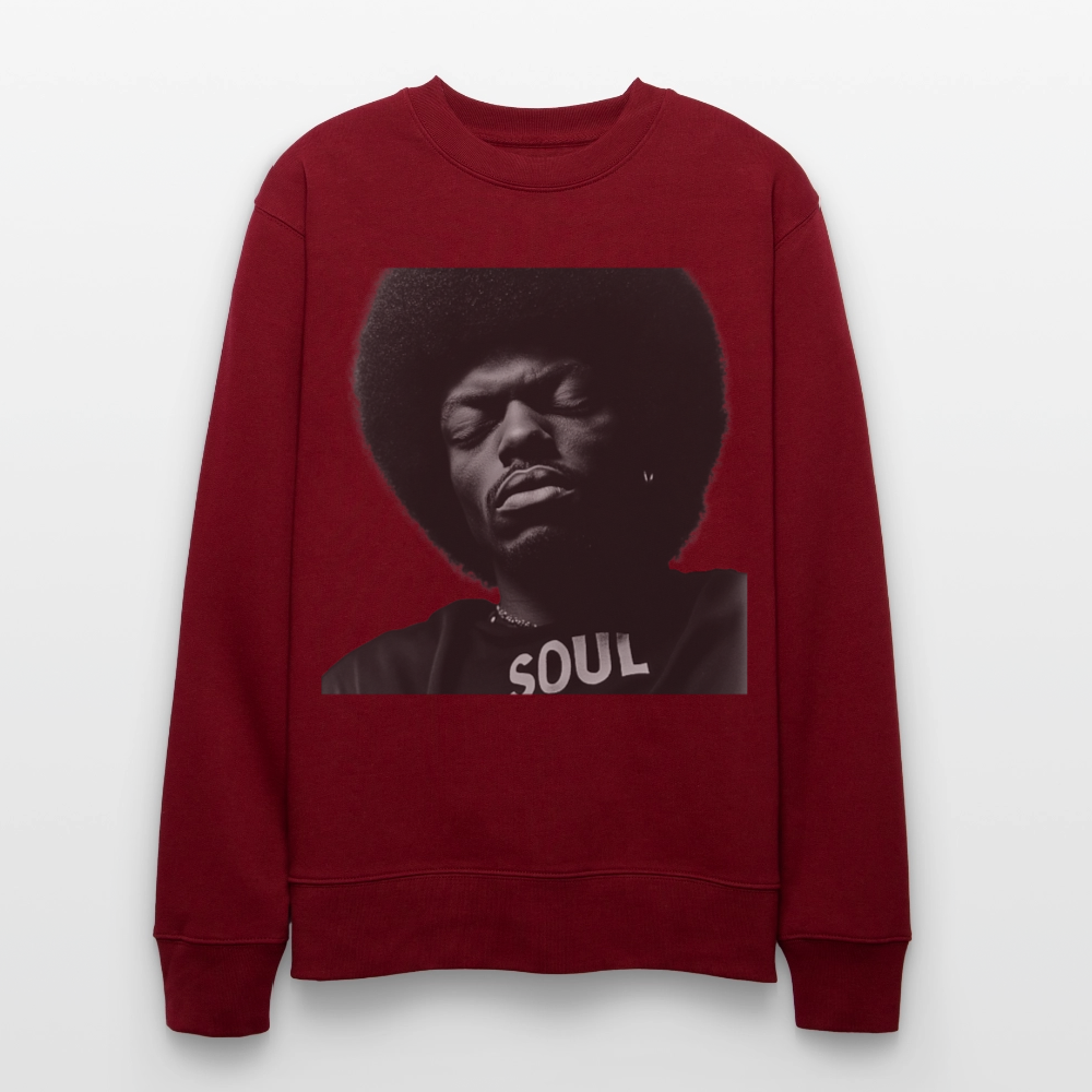 Where Soul Lives, Ekologisk sweatshirt CHANGER unisex från Stanley/Stella - vinröd