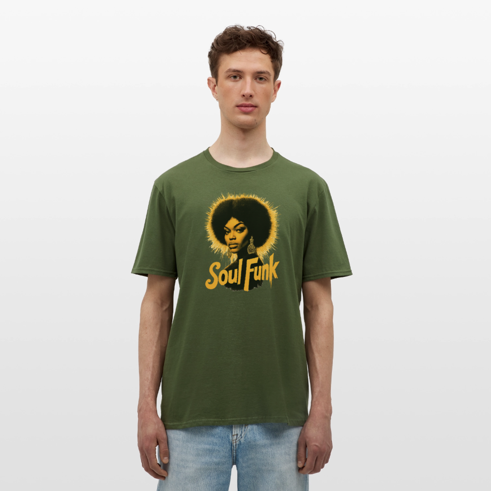 Soul Funk, T-shirt herr - Militärgrön