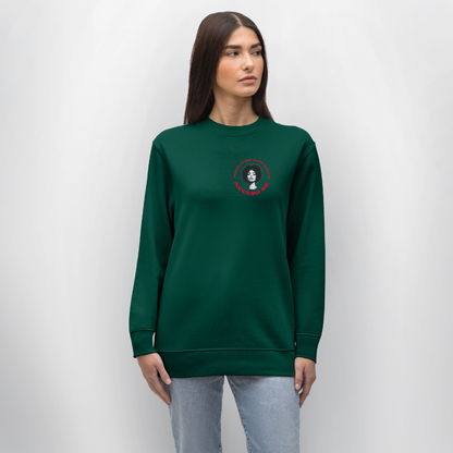 Where Music Lives – Powered by Acceso Family (small print), Ekologisk sweatshirt CHANGER unisex från Stanley/Stella - skogsgrön