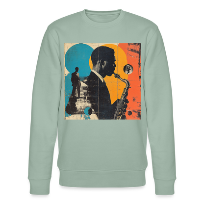 Smooth & Swinging, Ekologisk sweatshirt CHANGER unisex från Stanley/Stella - ljus grågrön