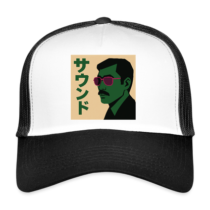 Nippon Sound, Trucker Cap - vit/svart