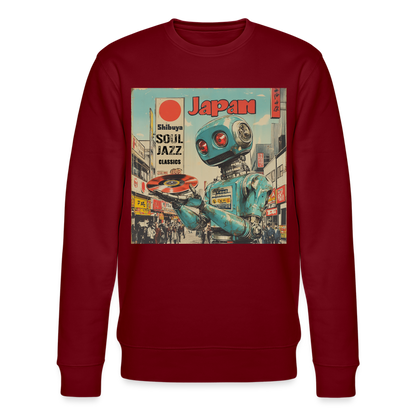 Shibuya Soul Jazz Classics, Ekologisk sweatshirt CHANGER unisex från Stanley/Stella - vinröd