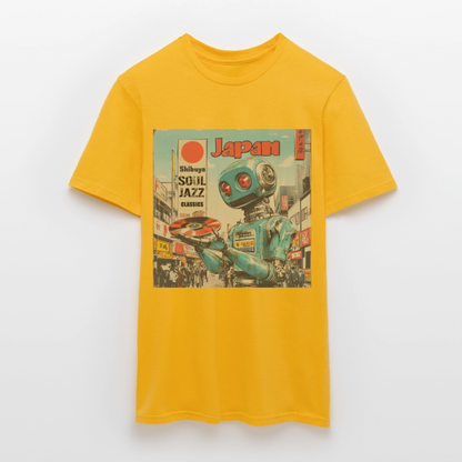 Shibuya Soul Jazz Classics, T-shirt herr - gul