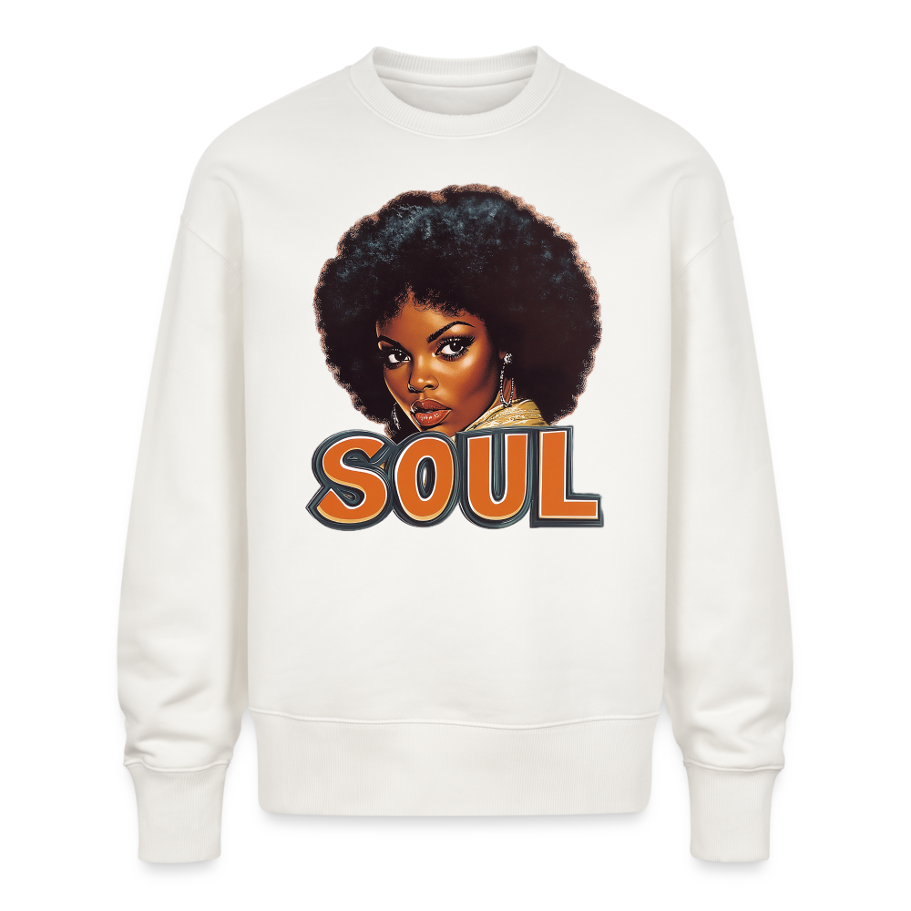 Soulful Vibes, Ekologisk oversizetröja RADDER unisex från Stanley/Stella - OFF WHITE