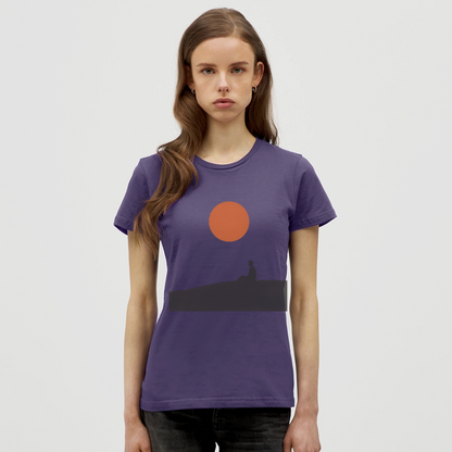 Under the sun, T-shirt dam - mörklila