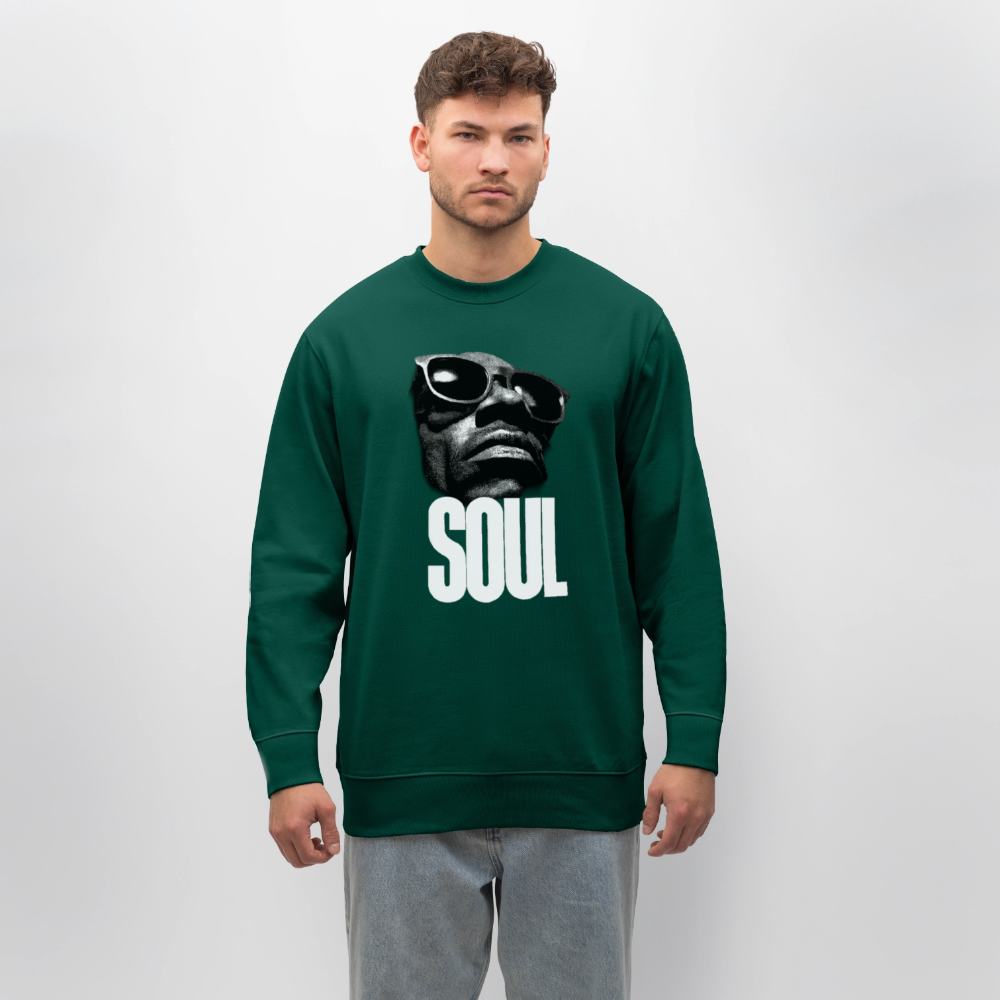 Soul Frequency, Ekologisk sweatshirt CHANGER unisex från Stanley/Stella - skogsgrön