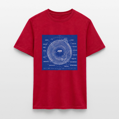 Kind of Blueprint, T-shirt unisex - röd