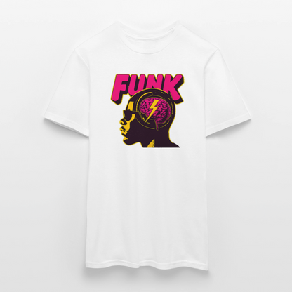 Funk Head, T-shirt herr - vit