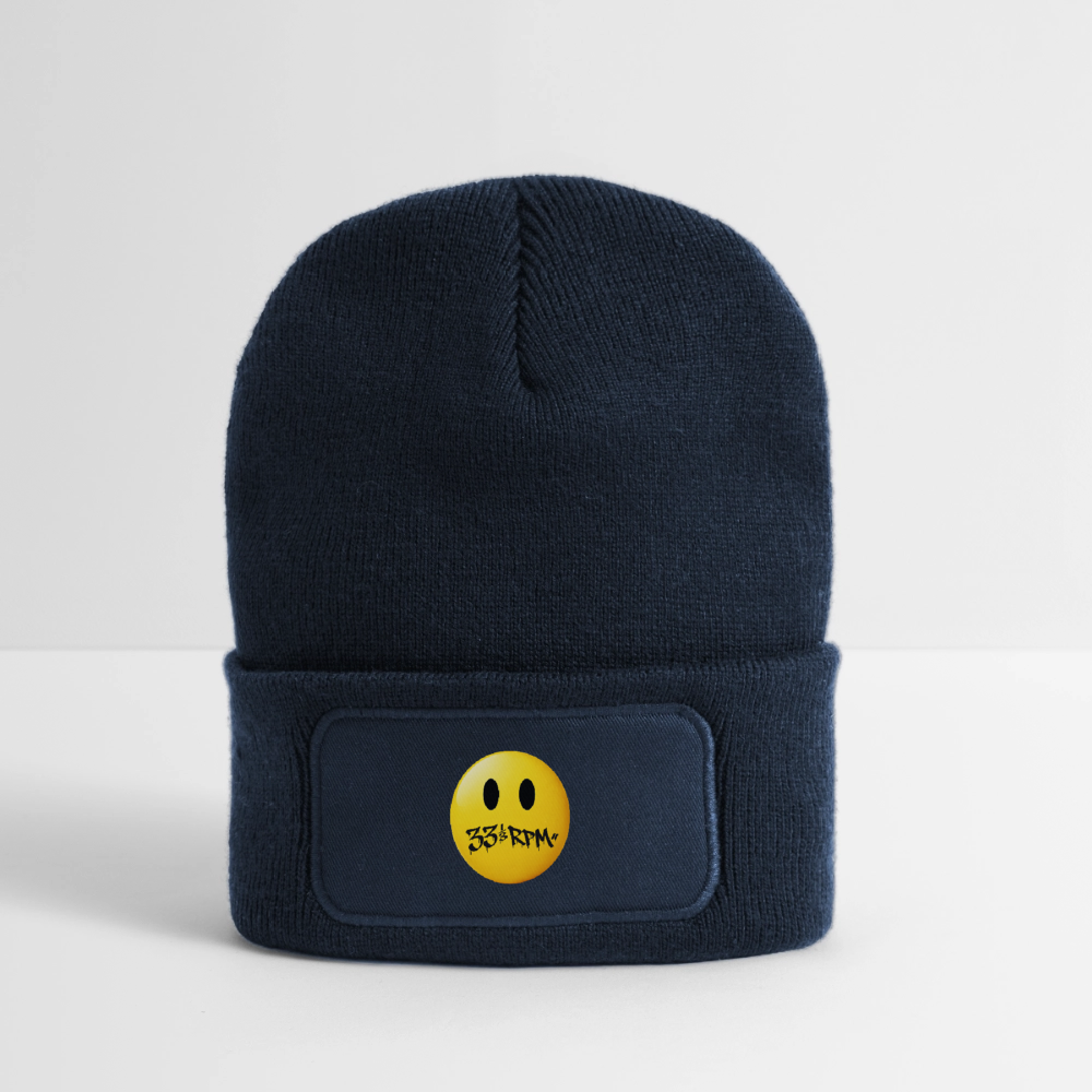 Turntable Grin, mössa med märke - marinblå