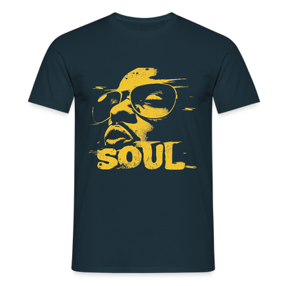 Funky Soul, T-shirt herr - marinblå