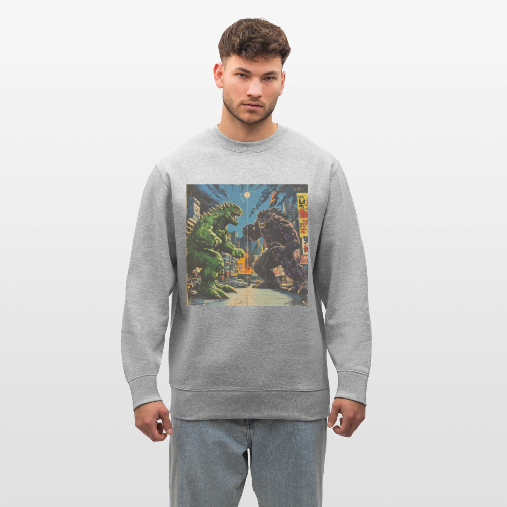 Kampen vid Solnedgången, Ekologisk sweatshirt CHANGER unisex från Stanley/Stella - gråmelerad