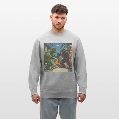 Kampen vid Solnedgången, Ekologisk sweatshirt CHANGER unisex från Stanley/Stella - gråmelerad