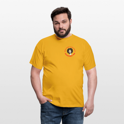 Where Music Lives – Powered by Acceso Family (small print), T-shirt unisex - gul