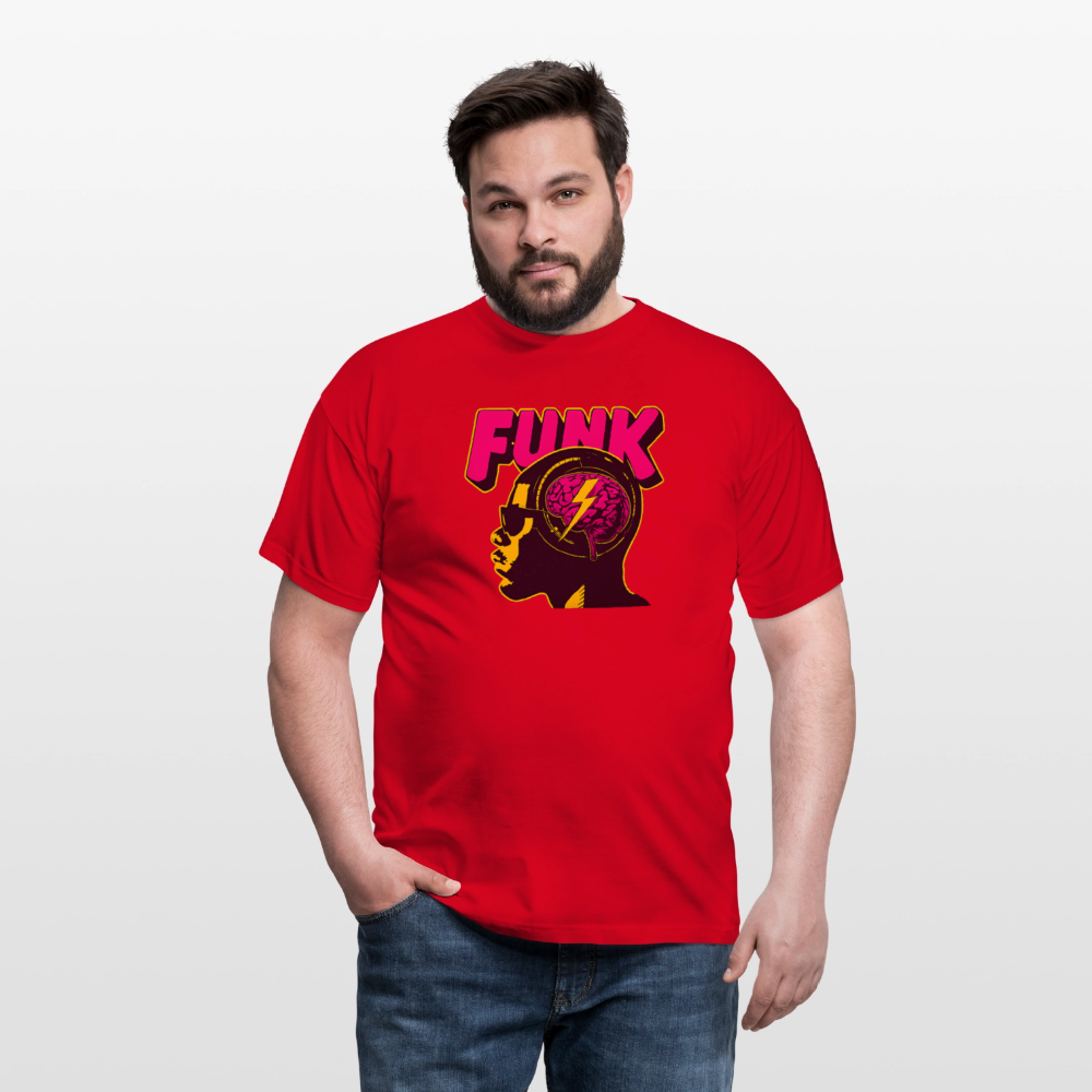 Funk Head, T-shirt herr - röd