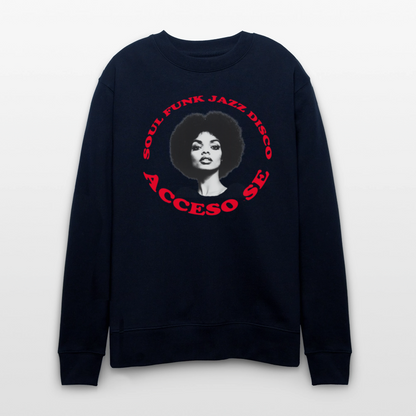 Where Music Lives – Powered by Acceso Family, Ekologisk sweatshirt CHANGER unisex från Stanley/Stella - marinblått