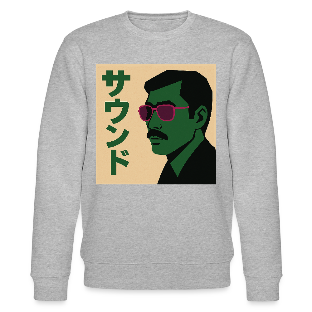 Nippon Sound, Ekologisk sweatshirt CHANGER unisex från Stanley/Stella - gråmelerad