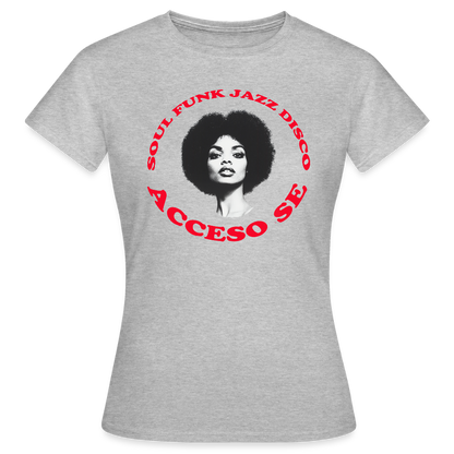 Where Music Lives – Powered by Acceso Family, T-shirt dam - gråmelerad