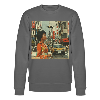 Yumi Sakamoto, Ekologisk sweatshirt CHANGER unisex från Stanley/Stella - kolgrå