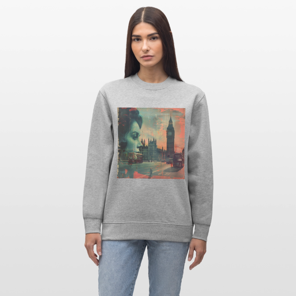 The Beat of London, Ekologisk sweatshirt CHANGER unisex från Stanley/Stella - gråmelerad