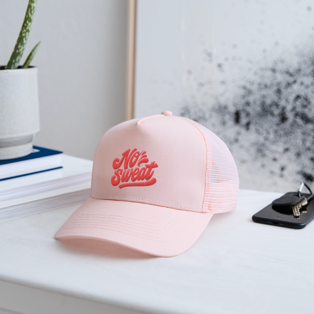 No Sweat, Trucker Cap - ljusrosa