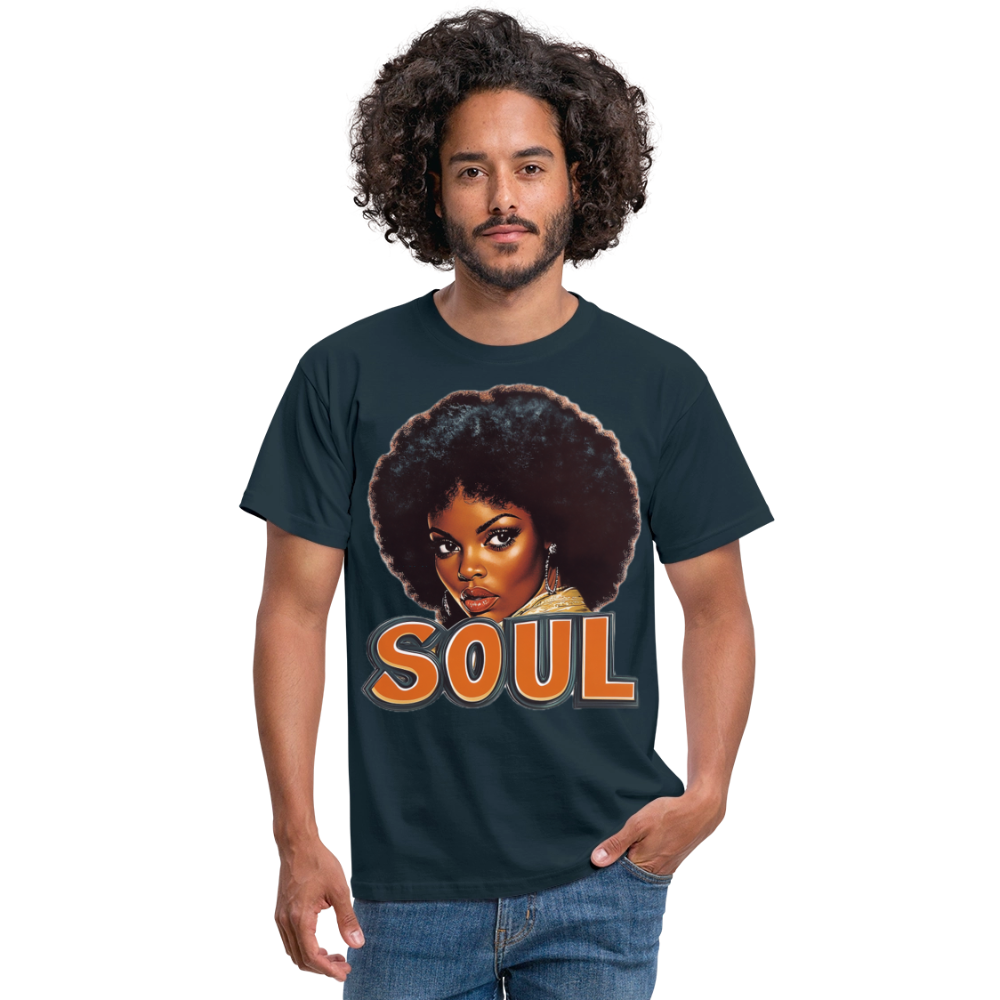 Soulful Vibes, T-shirt herr - marinblå