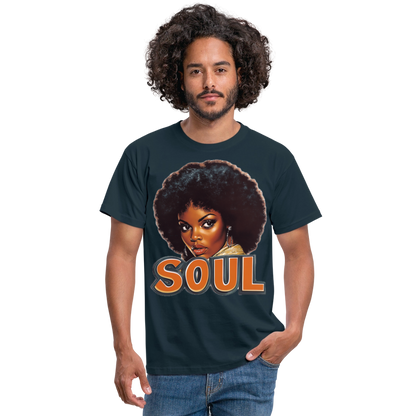 Soulful Vibes, T-shirt herr - marinblå