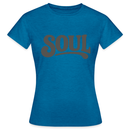 All About Soul, T-shirt dam - antikblå safirljung