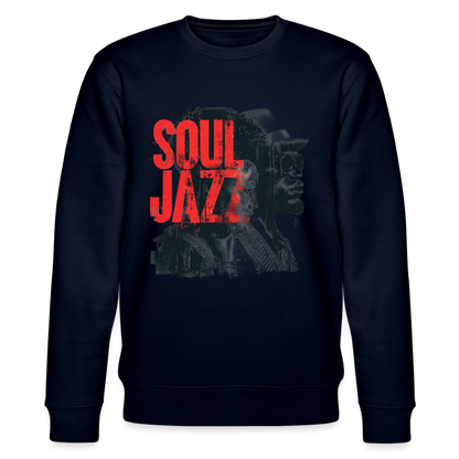 The Essence of Soul Jazz, Ekologisk sweatshirt CHANGER unisex från Stanley/Stella - marinblått