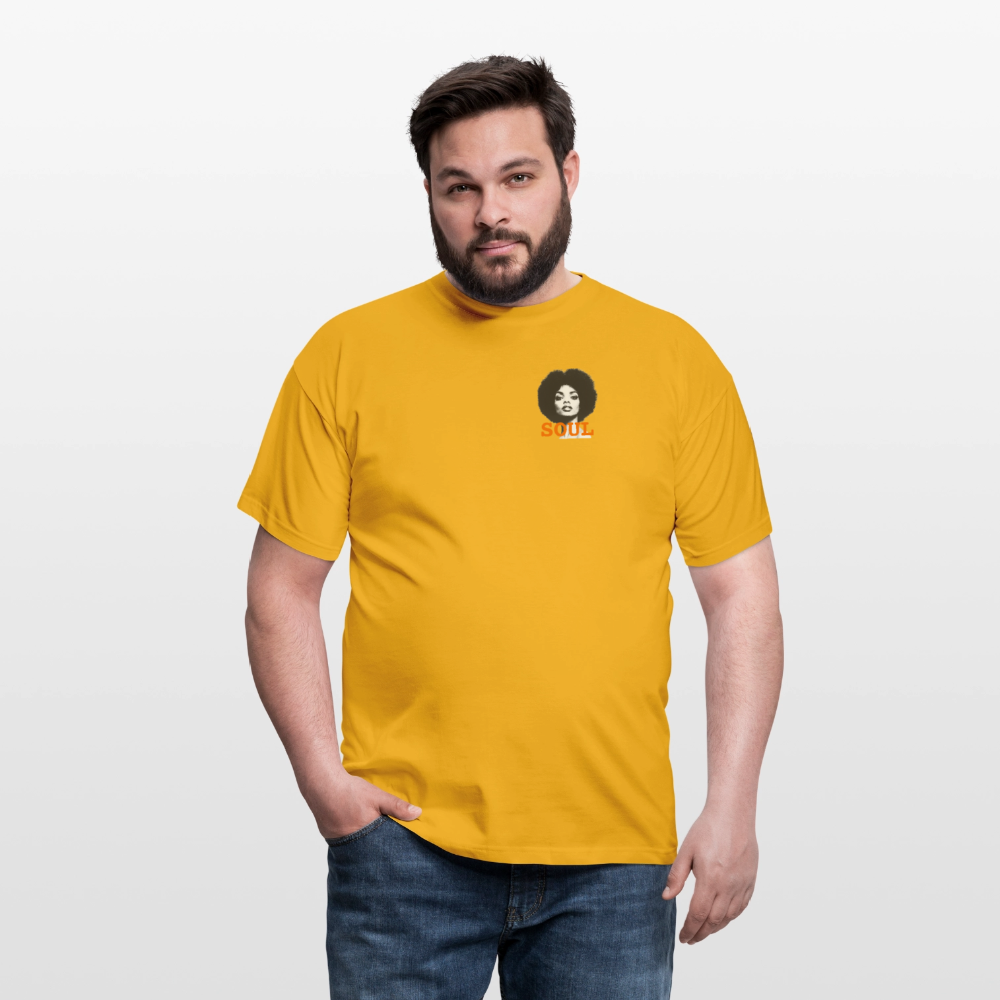 T-shirt unisex - Litet brösttryck - Litet brösttryck - gul