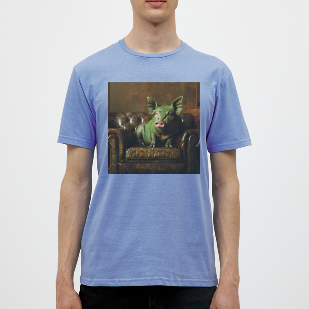 Grön Elegans, T-shirt herr - carolina blue