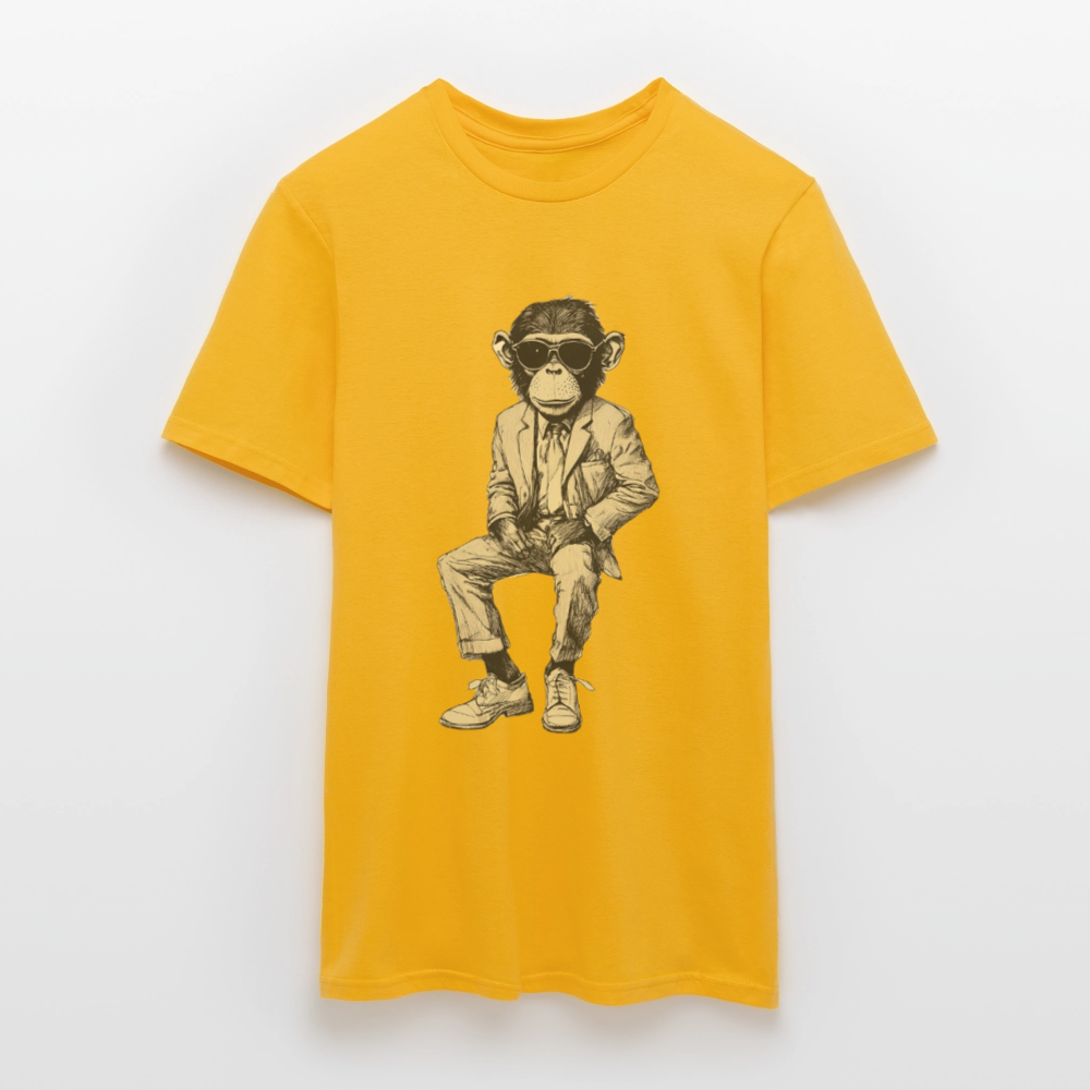 Mod Monkey, T-shirt herr - gul