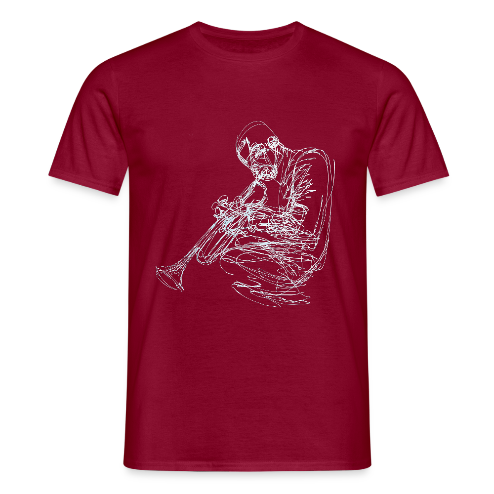 Contours of Jazz, T-shirt unisex - tegelröd