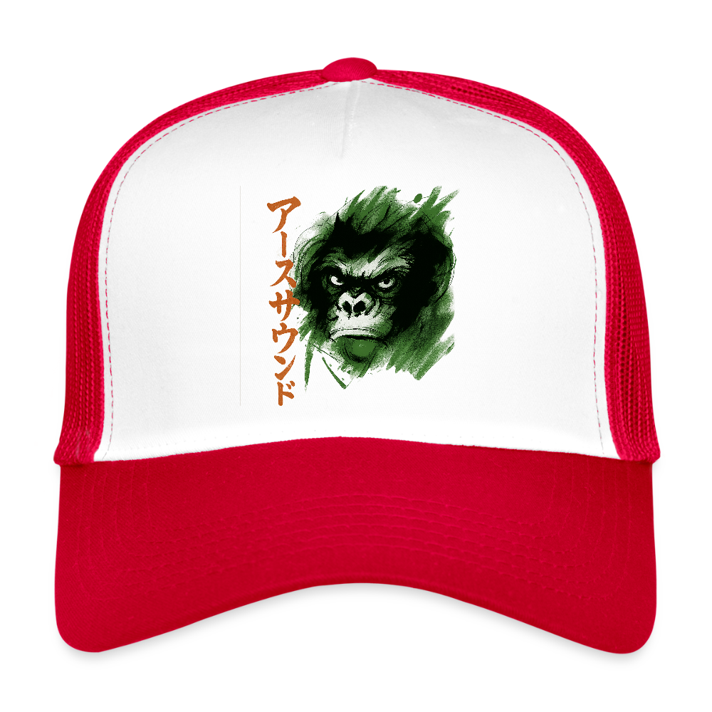 Earth Sound, Trucker Cap - vit/röd