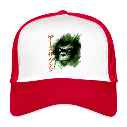 Earth Sound, Trucker Cap - vit/röd
