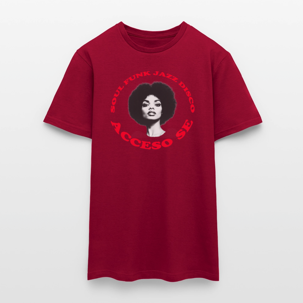 Where Music Lives – Powered by Acceso Family, T-shirt unisex - tegelröd