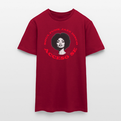 Where Music Lives – Powered by Acceso Family, T-shirt unisex - tegelröd