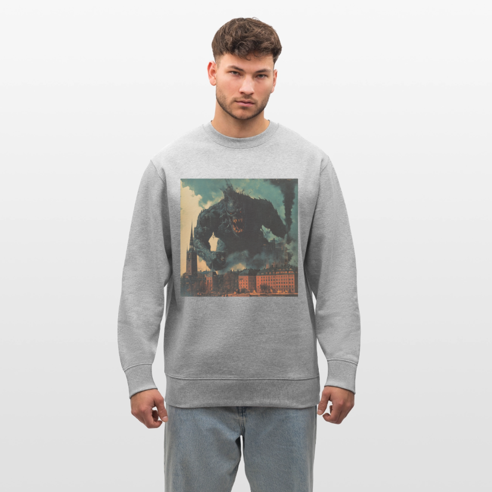 Helvetesstorm över Staden, Ekologisk sweatshirt CHANGER unisex från Stanley/Stella - gråmelerad