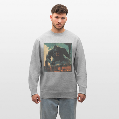 Helvetesstorm över Staden, Ekologisk sweatshirt CHANGER unisex från Stanley/Stella - gråmelerad