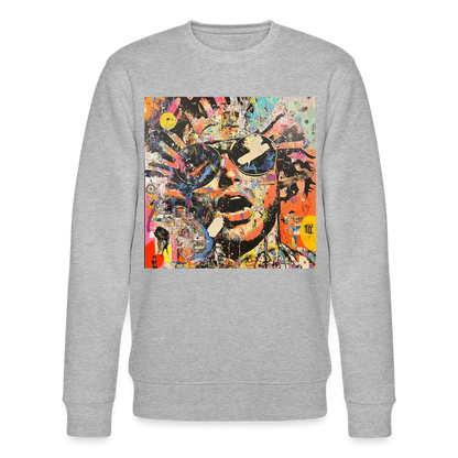 Cosmic Soul Groove, Ekologisk sweatshirt CHANGER unisex från Stanley/Stella - gråmelerad