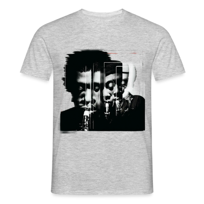Between Breaths, T-shirt herr - gråmelerad