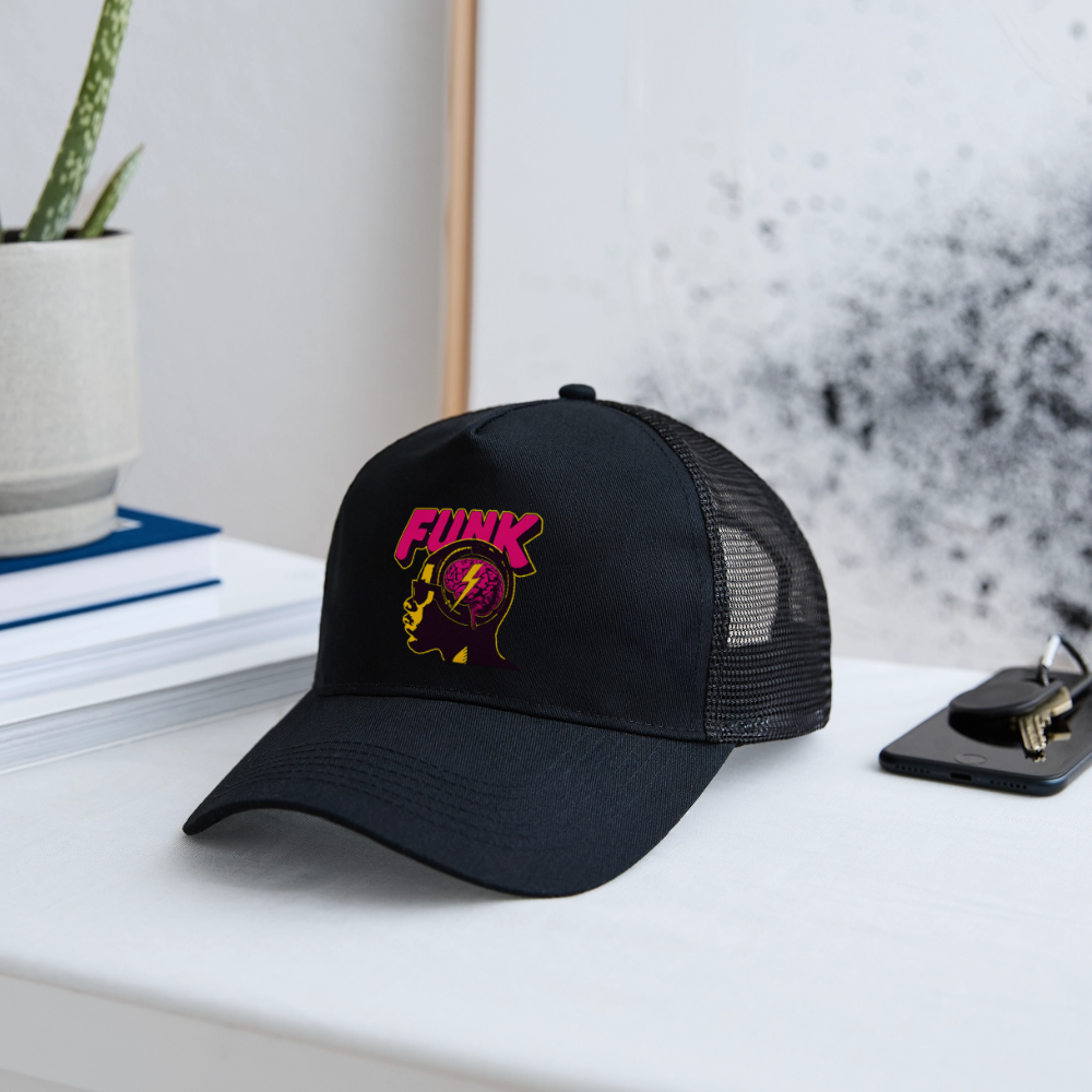 Funk Head, Trucker Cap - svart/svart