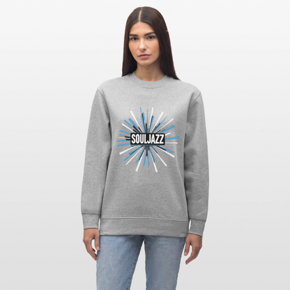 Jazz Meets Soul, Ekologisk sweatshirt CHANGER unisex från Stanley/Stella - gråmelerad